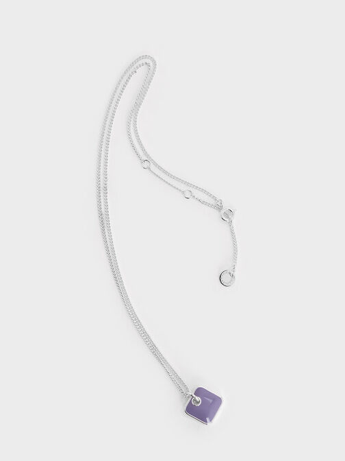 Ellowyn Square Necklace, Lilac, hi-res