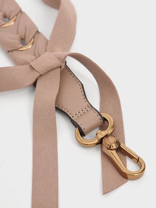 Braided Bag Strap, Beige, hi-res