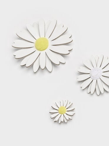 Polly Floral Charms Set, White, hi-res