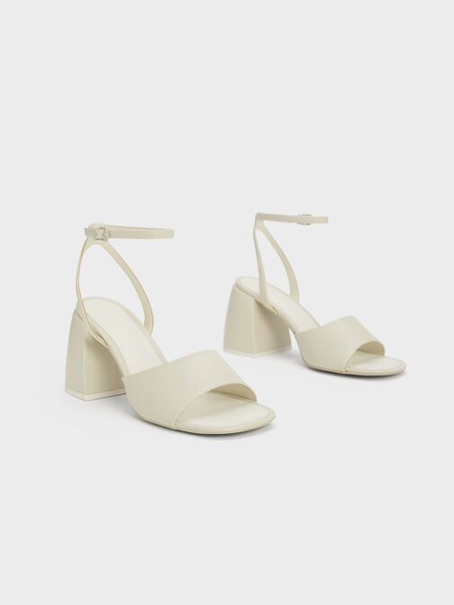 Chunky Block Heel Sandals, Chalk, hi-res