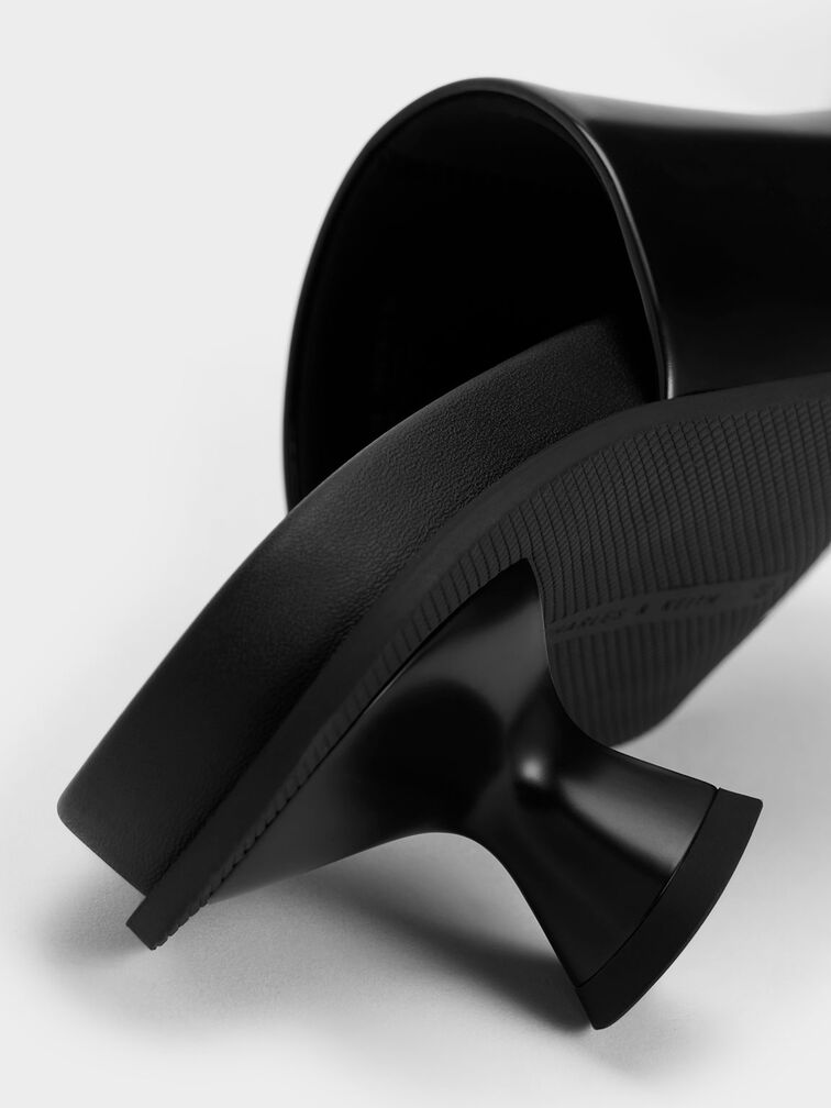 Clio Slant Heel Mules, Black Box, hi-res