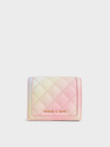 Micaela Quilted Card Holder, Multi, hi-res