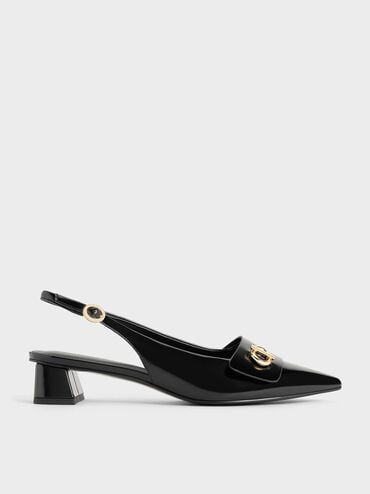 Marley Slingback Pumps, Black Box, hi-res