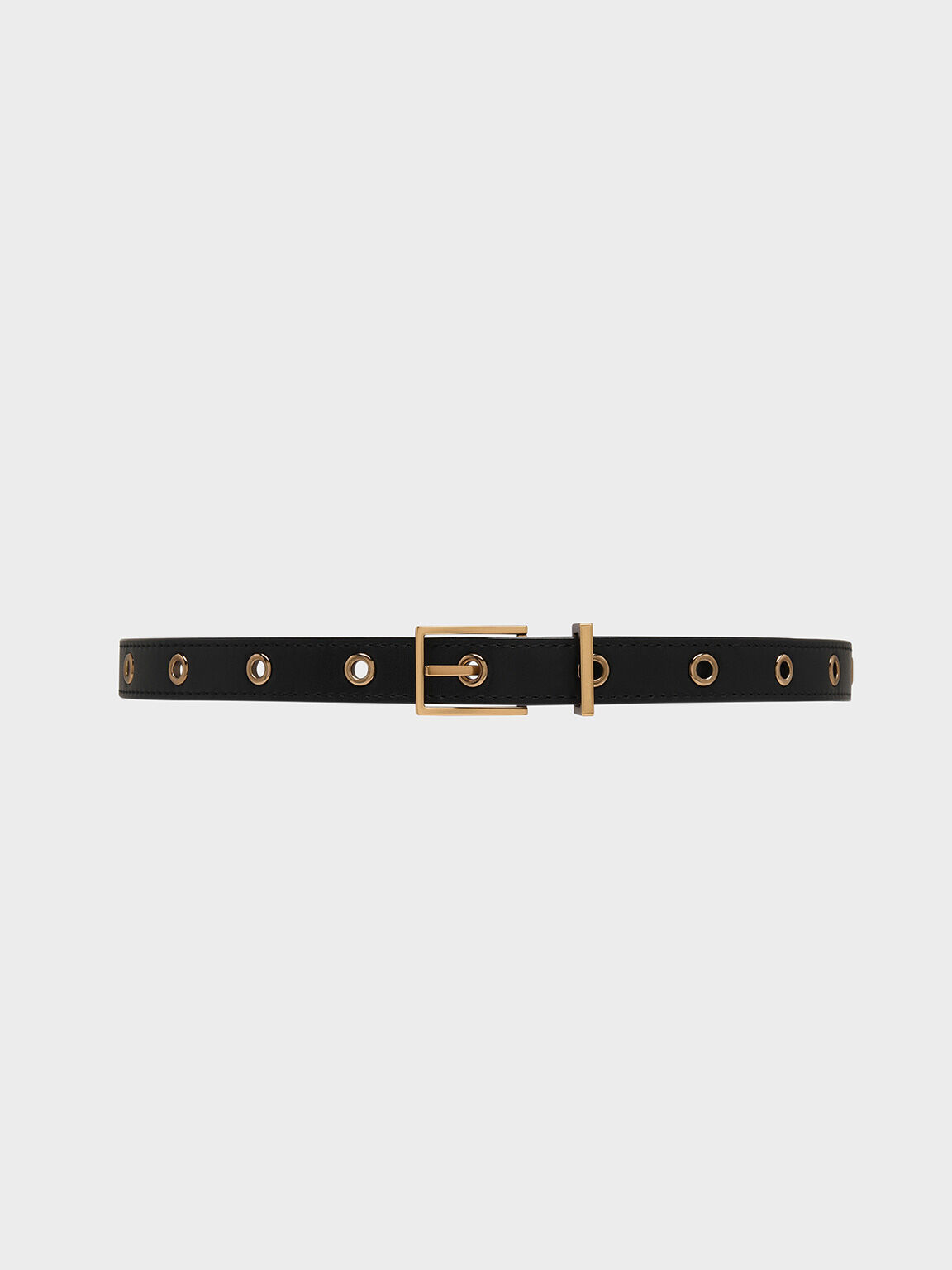 Grommet Belt, Black, hi-res