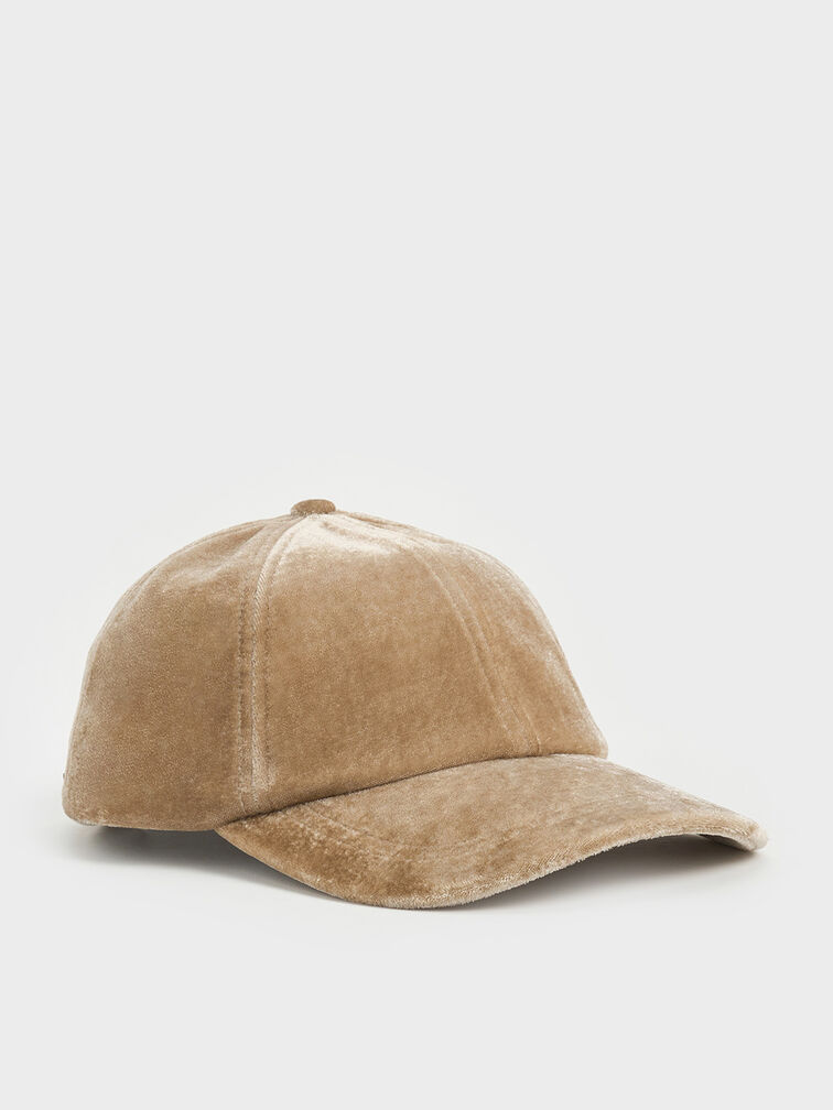 Gorro de terciopelo, Beige, hi-res