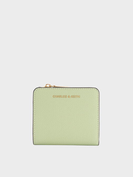 Keely Top Zip Small Wallet, Matcha Green, hi-res