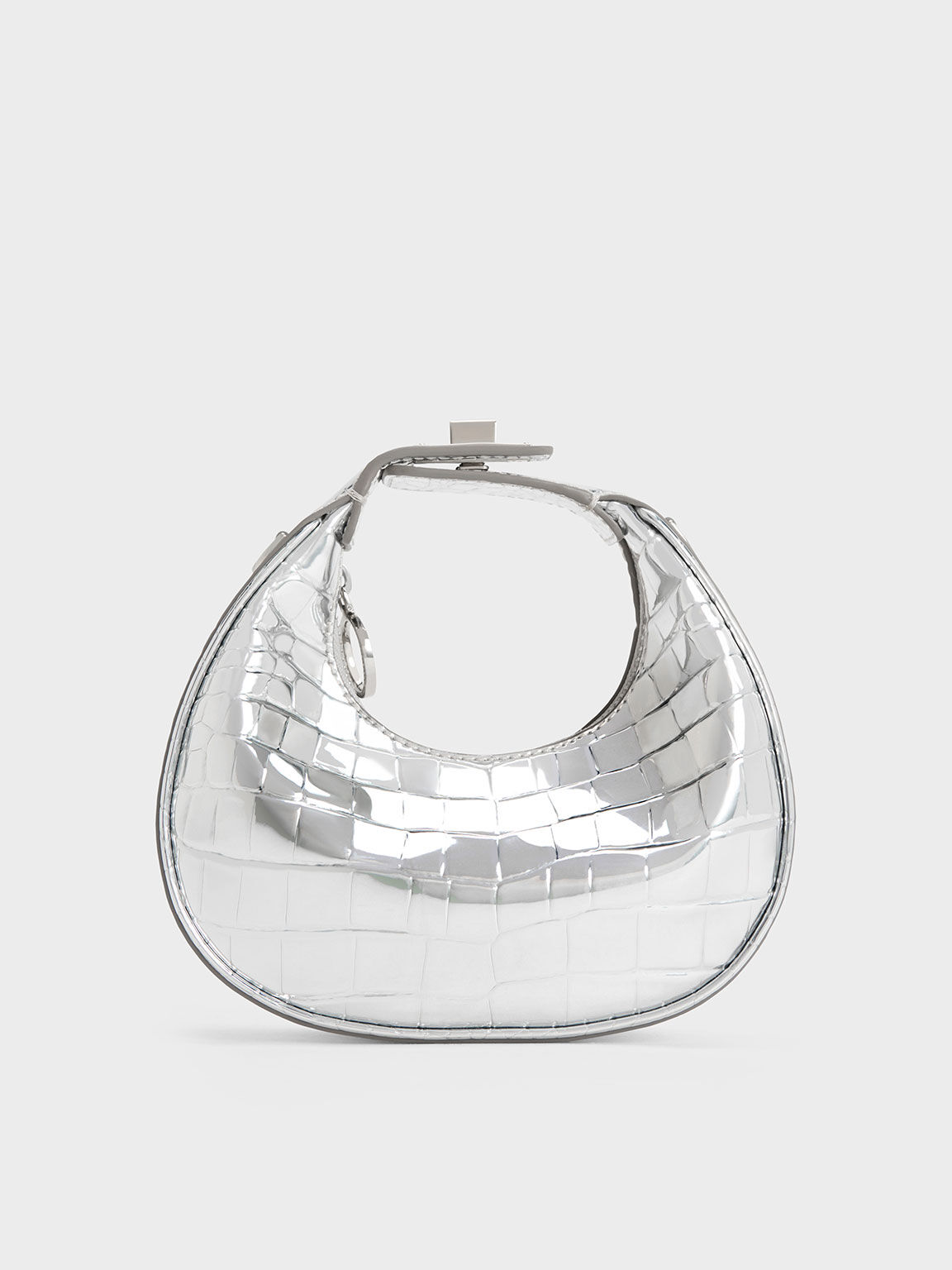 Silver croc bag deals