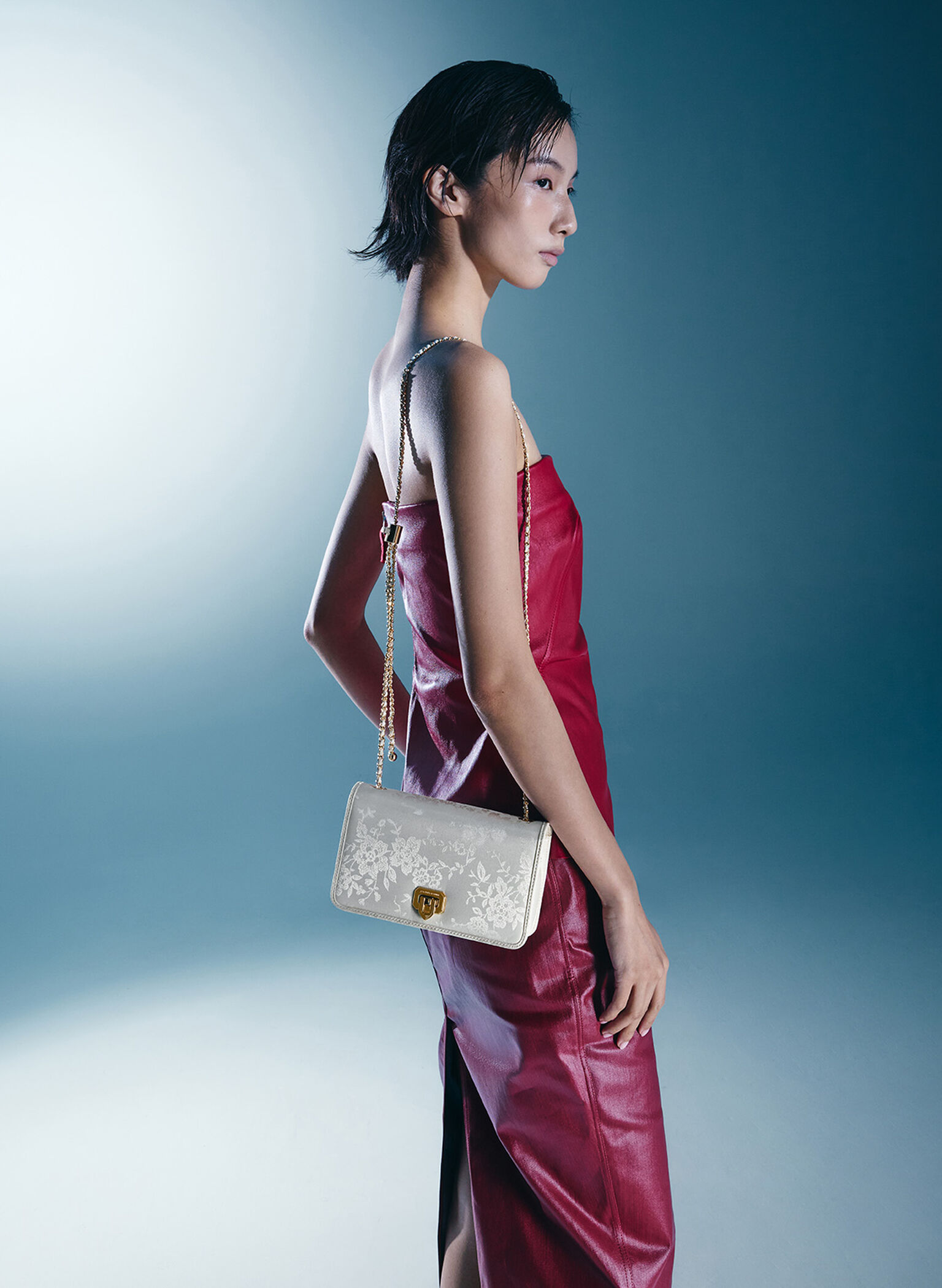 Jacquard Mini Bag, Cream, hi-res