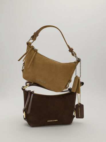 Tatiana Tassel Hobo Bag, Espresso Brown, hi-res