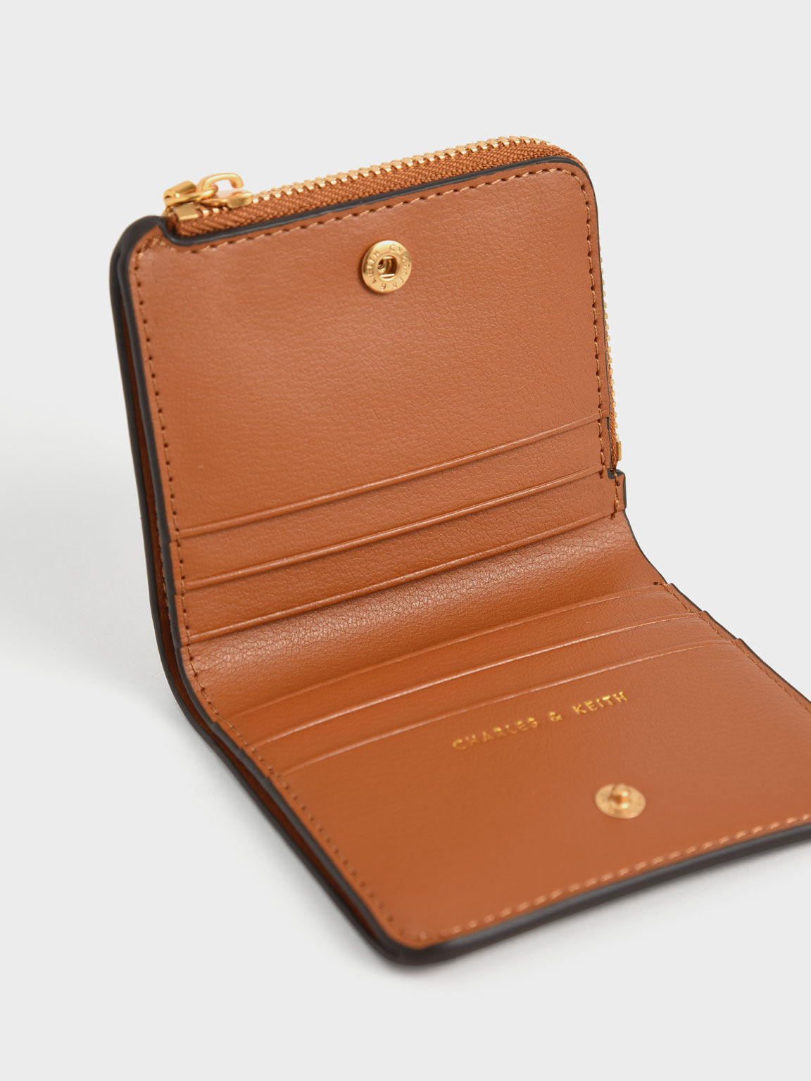 Zip Around Card Holder, Cognac, hi-res
