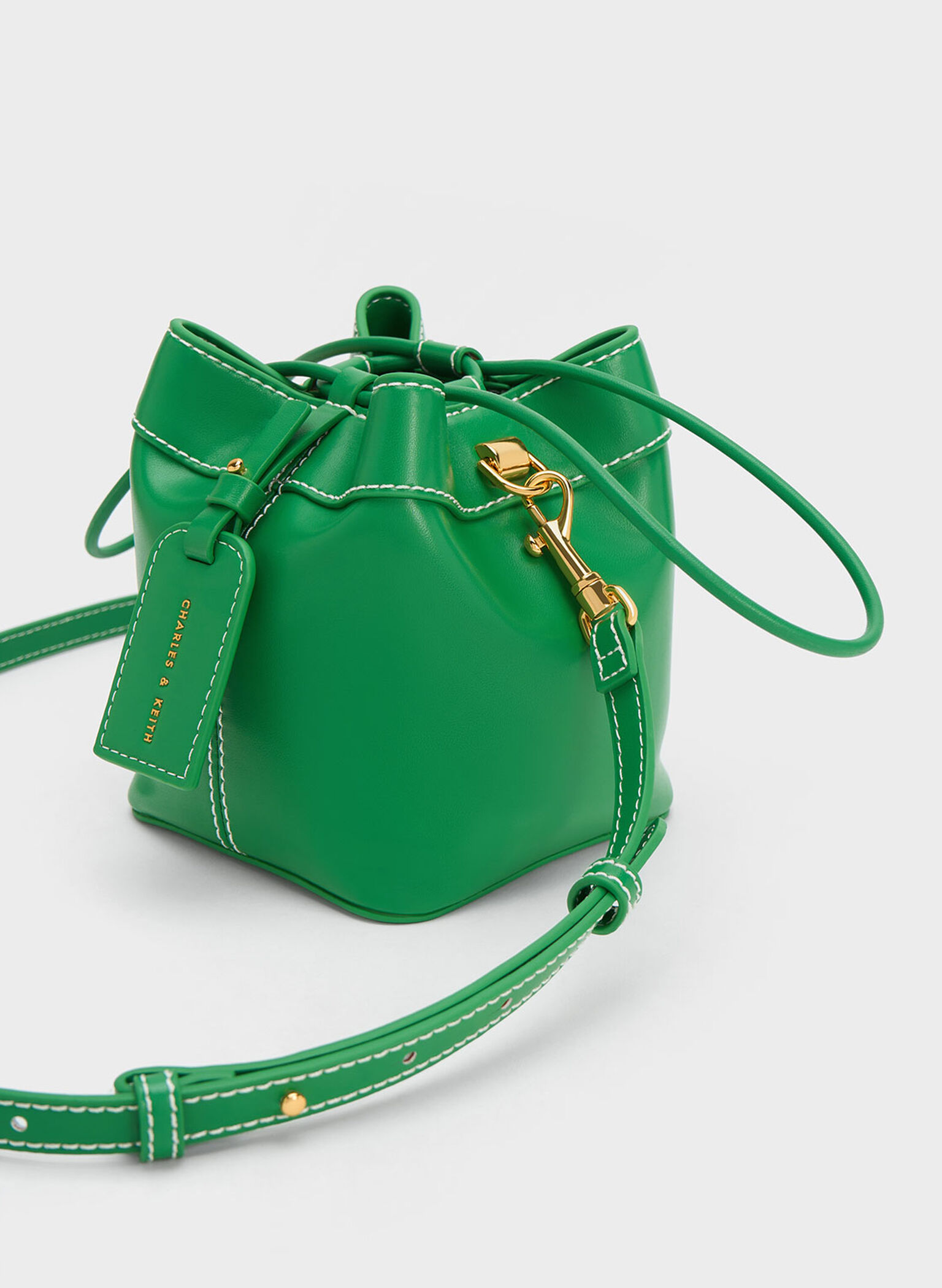 Green Cordele Bucket Bag - CHARLES & KEITH US