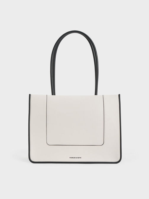 Bolso tote Daylla, Crema, hi-res