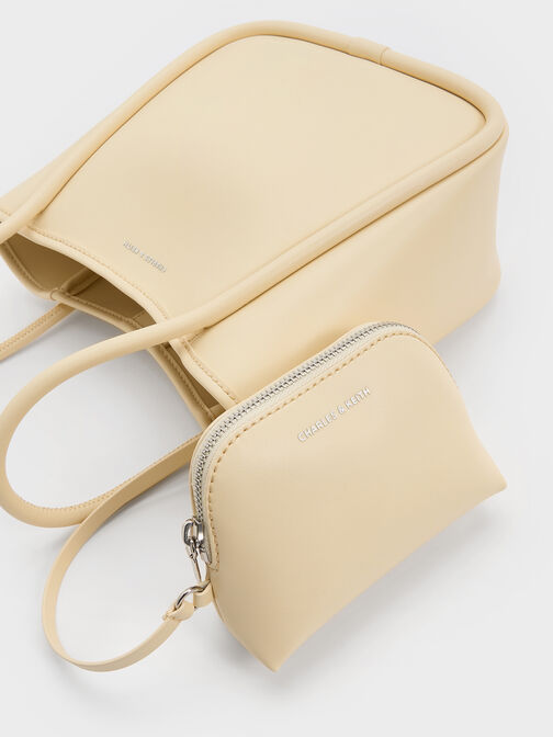 Mini Lyla Tubular Tote Bag, Butter Yellow, hi-res