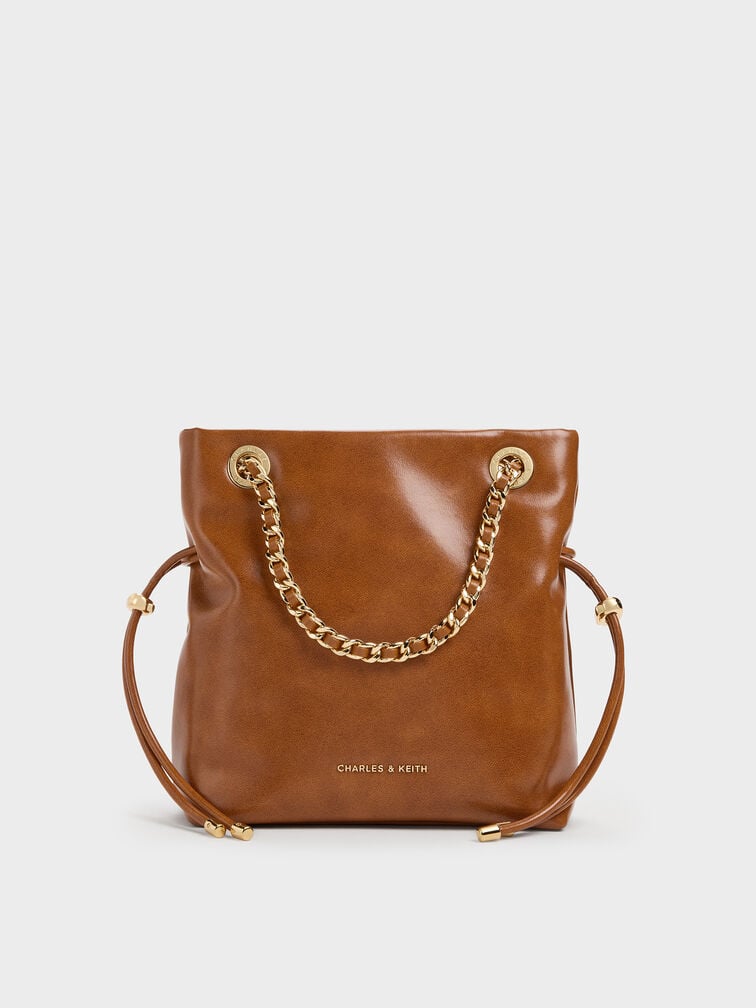 Arya Braided-Strap Crossbody Bag, Distressed Tan, hi-res