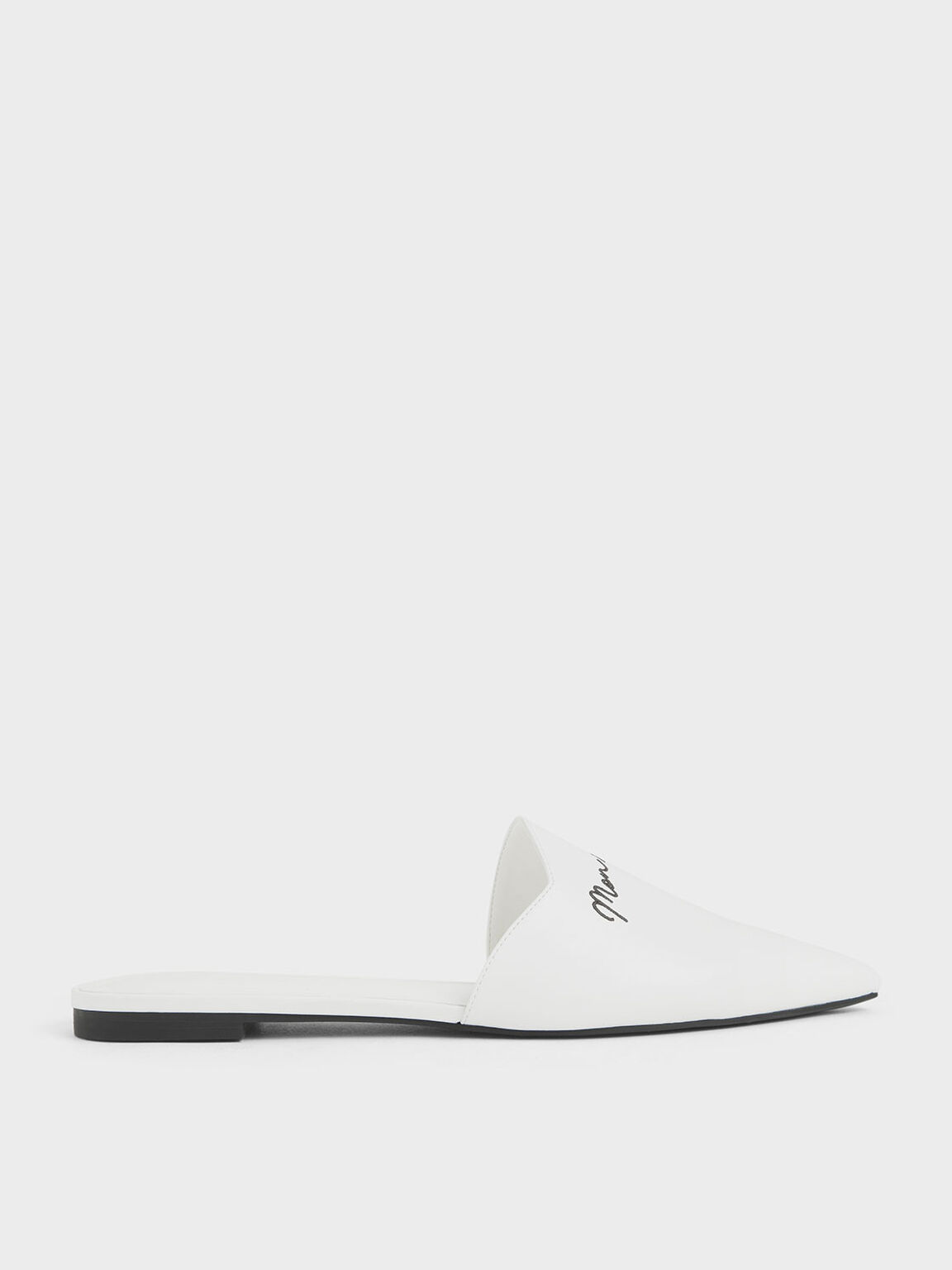 Embroidered Pointed Mules Charles Keith Id