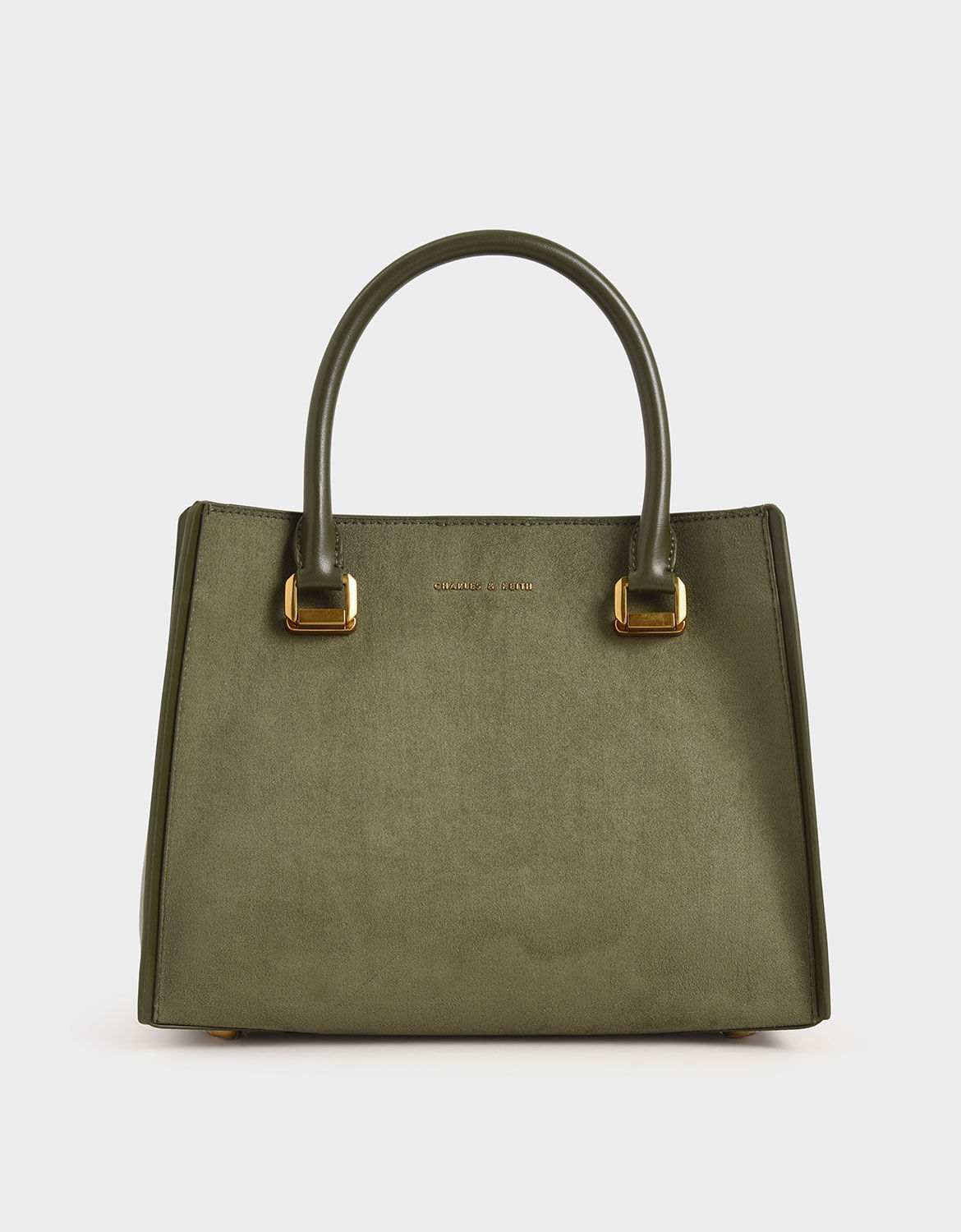charles and keith textured chain handle bag