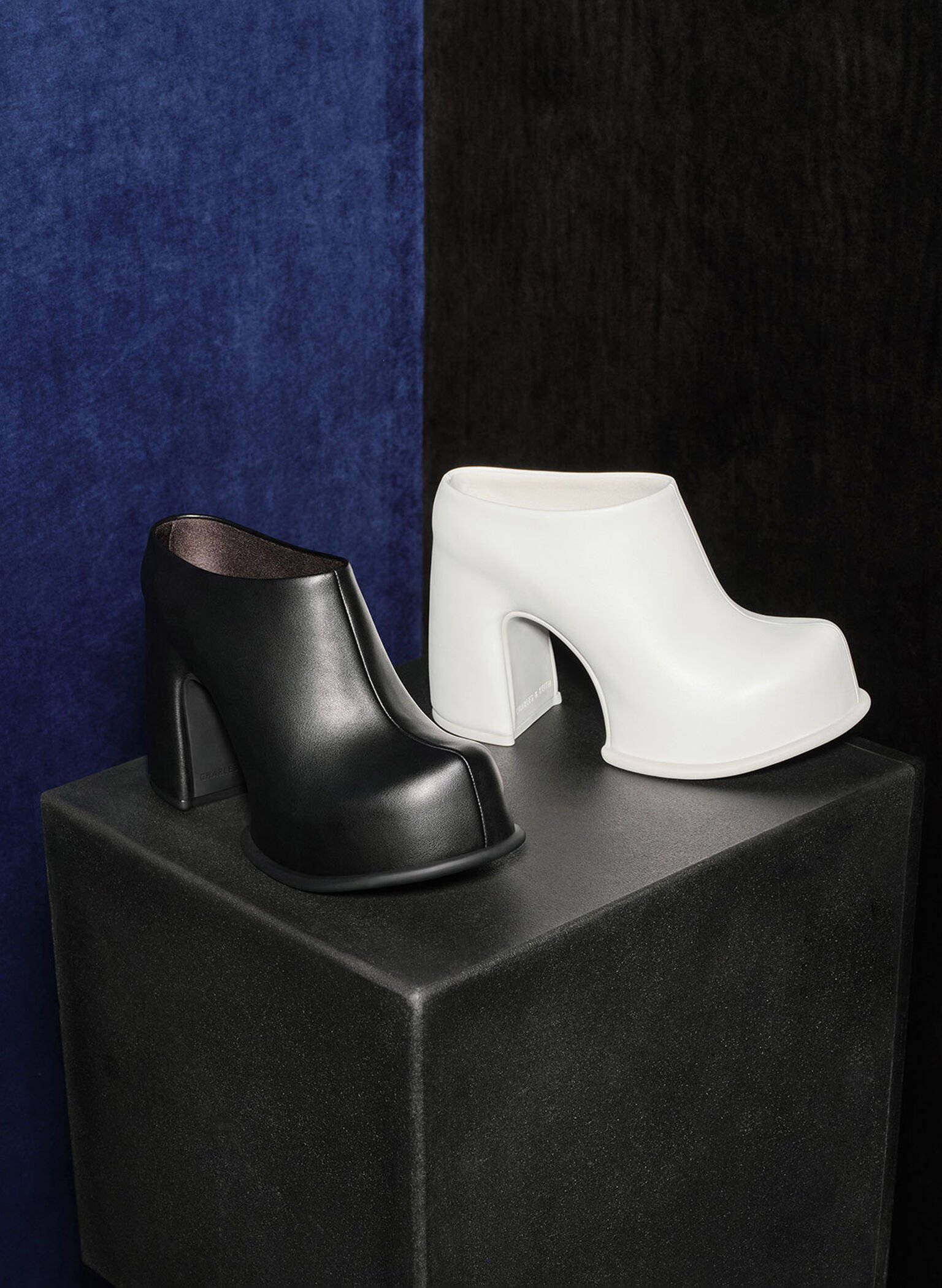 Pixie Platform Mules, Black, hi-res