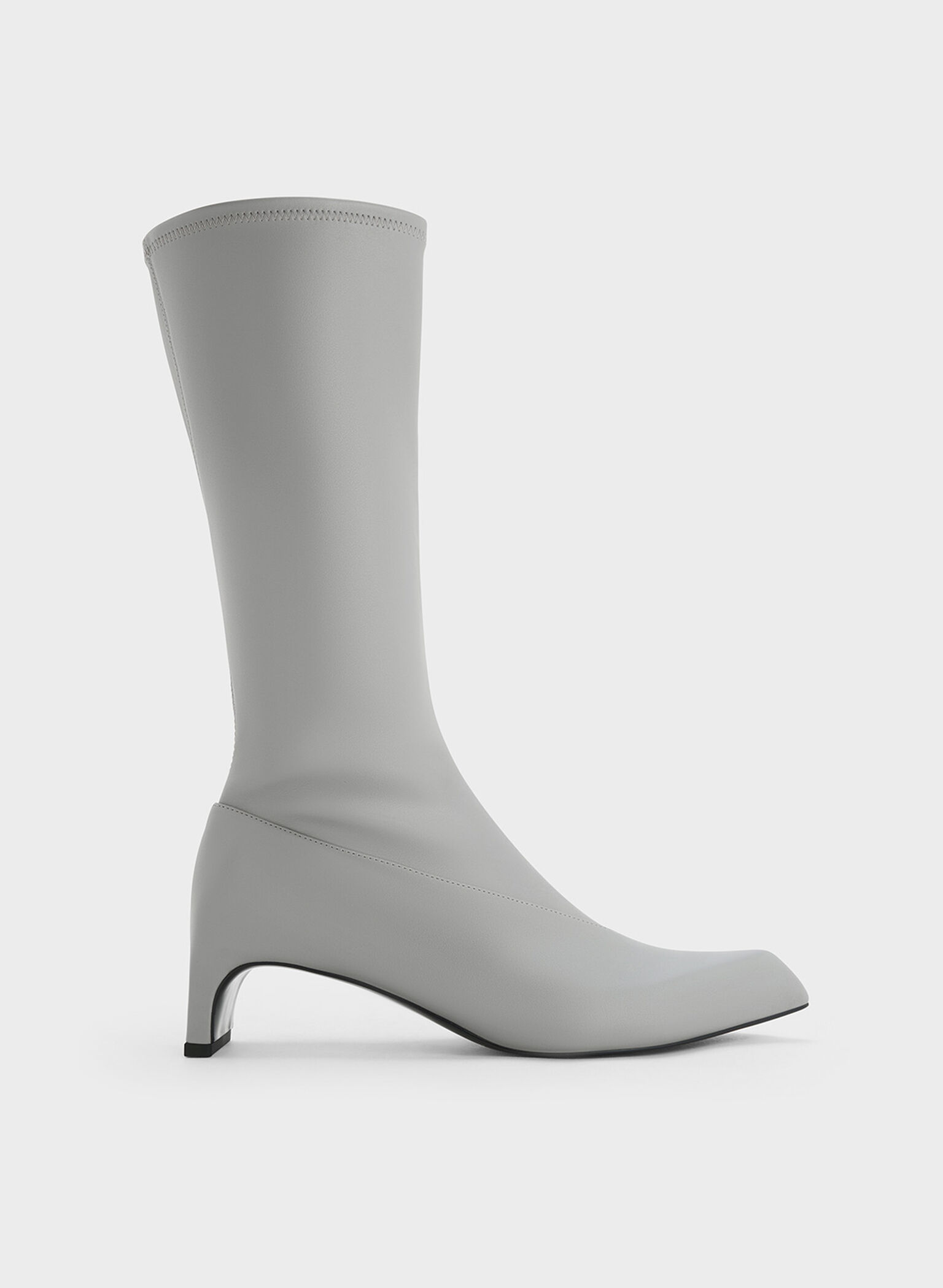 Botines Lorde de punta con tac�n fino, Gris, hi-res