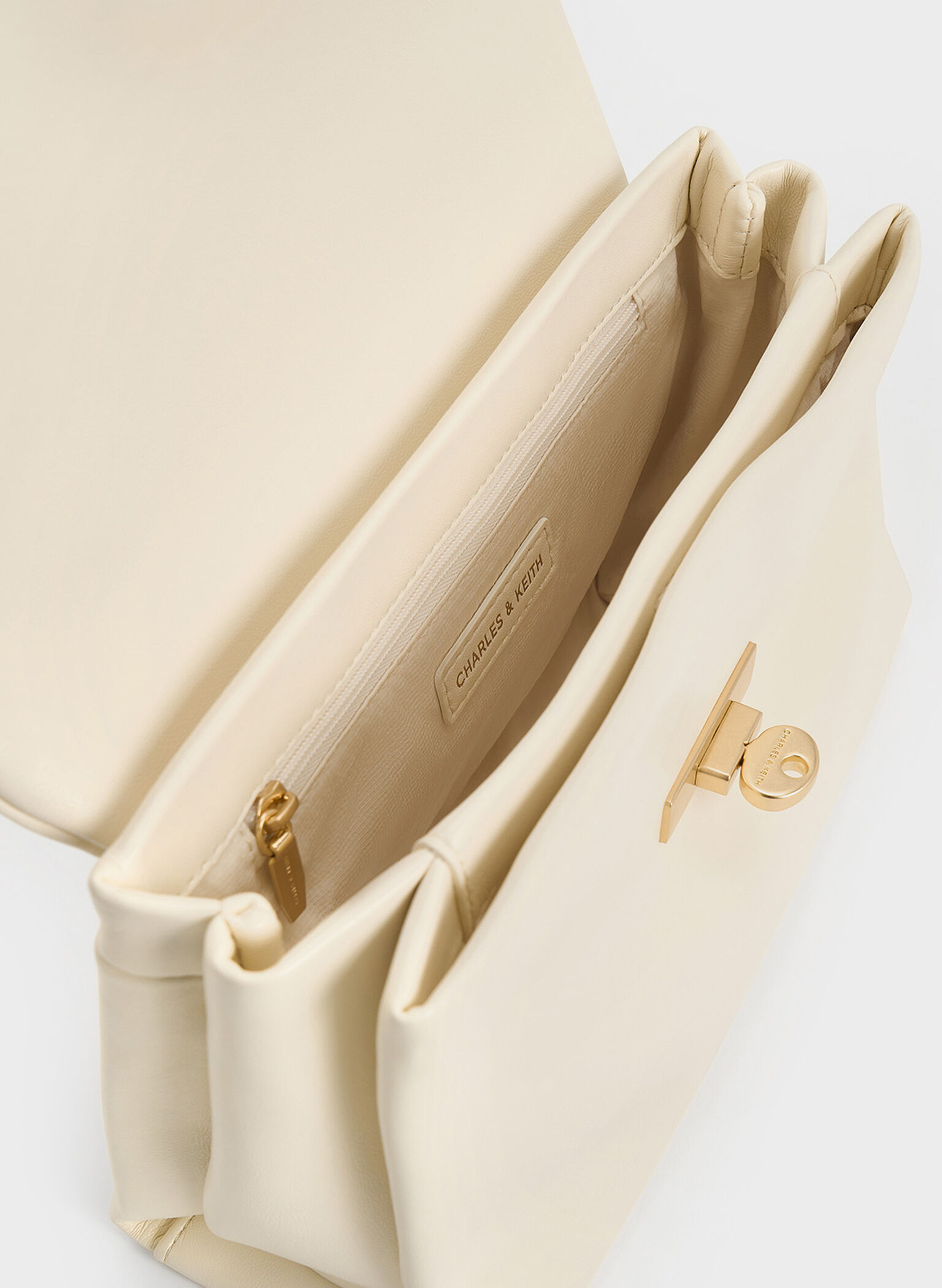 Kerry Chain-Handle Crossbody Bag, Cream, hi-res