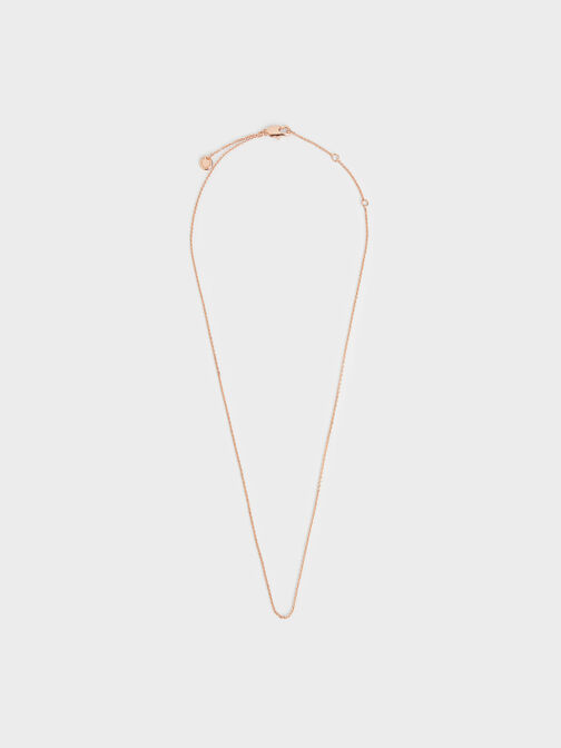 Princess Chain Necklace, Rose Gold, hi-res