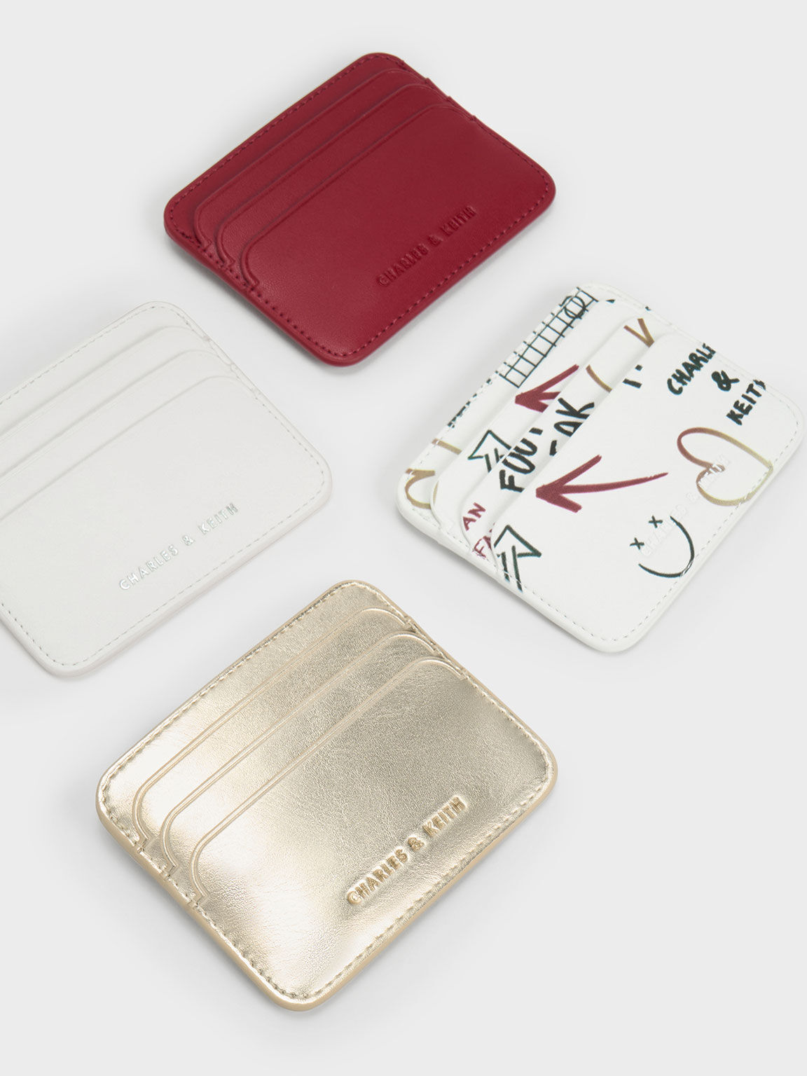 Multi-Slot Cardholder, Red, hi-res