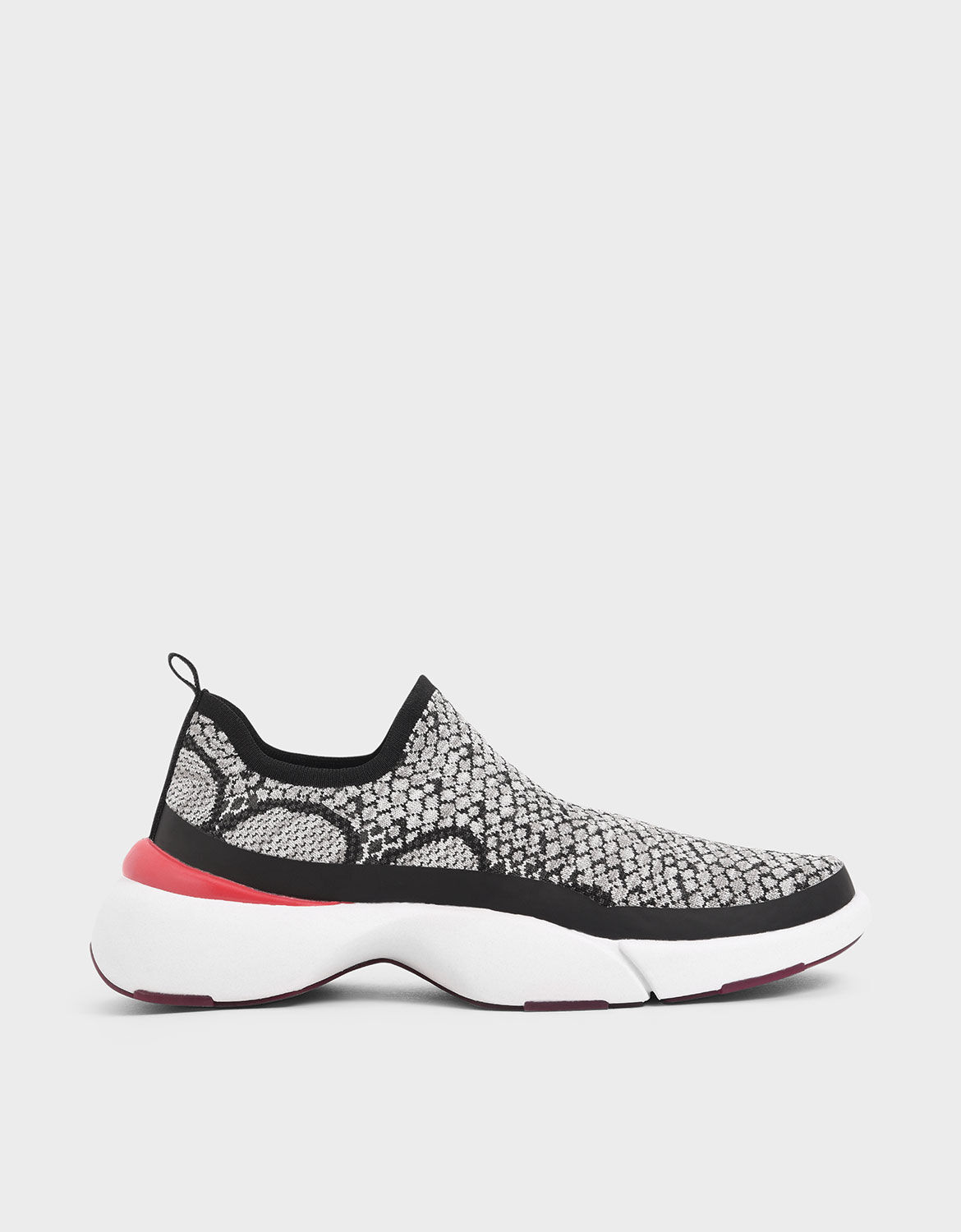 snake print slip on sneakers