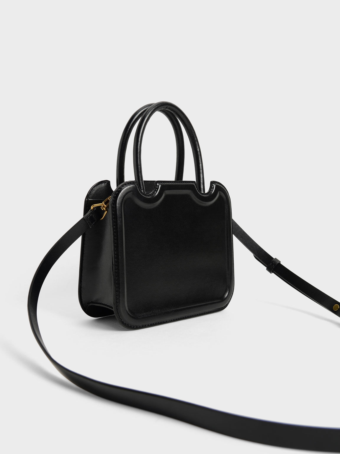 Perline Sculptural Tote Bag, Black, hi-res