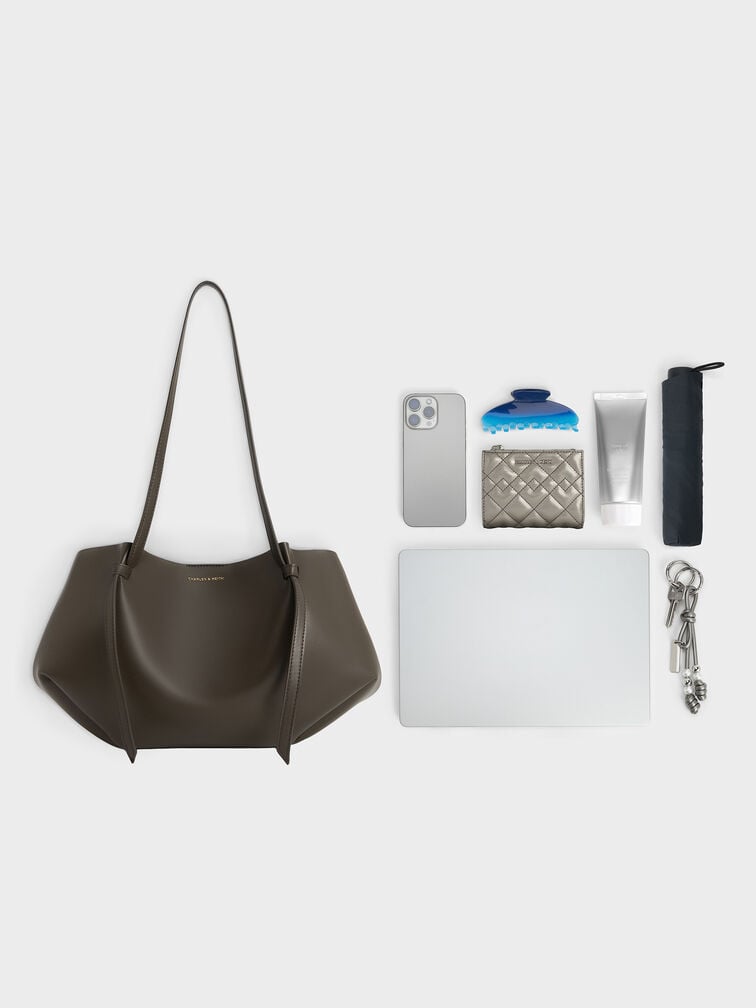 Calla Tote Bag, Dark Moss, hi-res