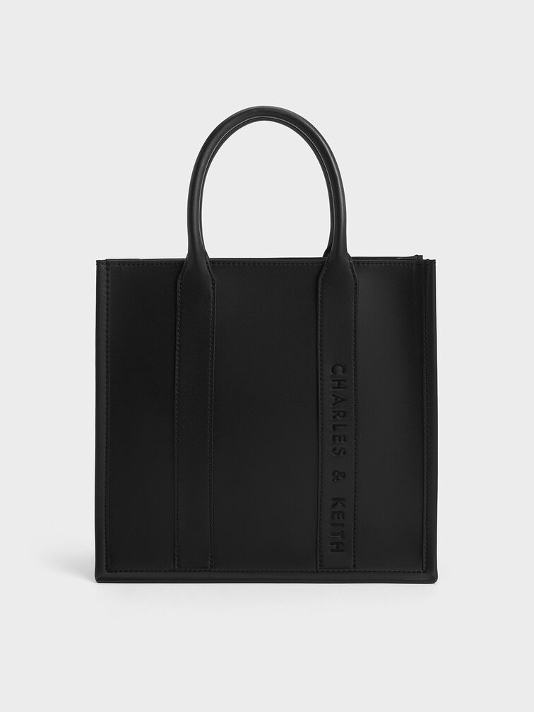Clover Tote Bag, Noir, hi-res