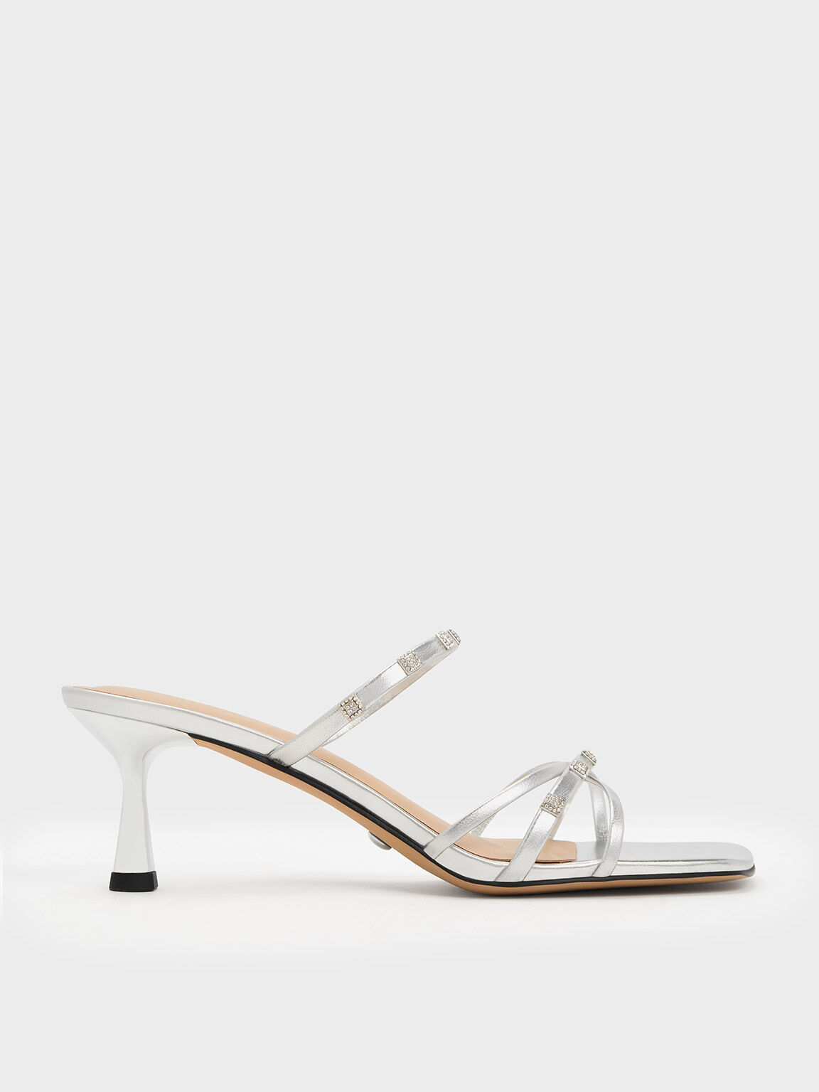 Embellished sales mule heels