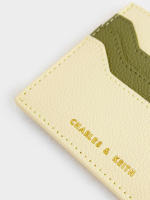 Two-Tone Multi-Slot Card Holder, Butter, hi-res