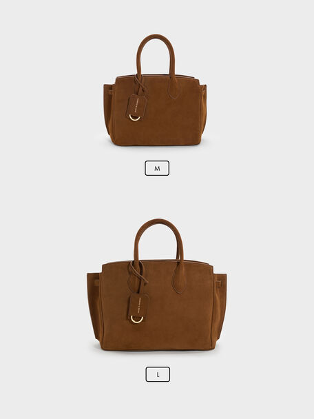 Bolsa Tote Ginevra, Pecan Brown, hi-res