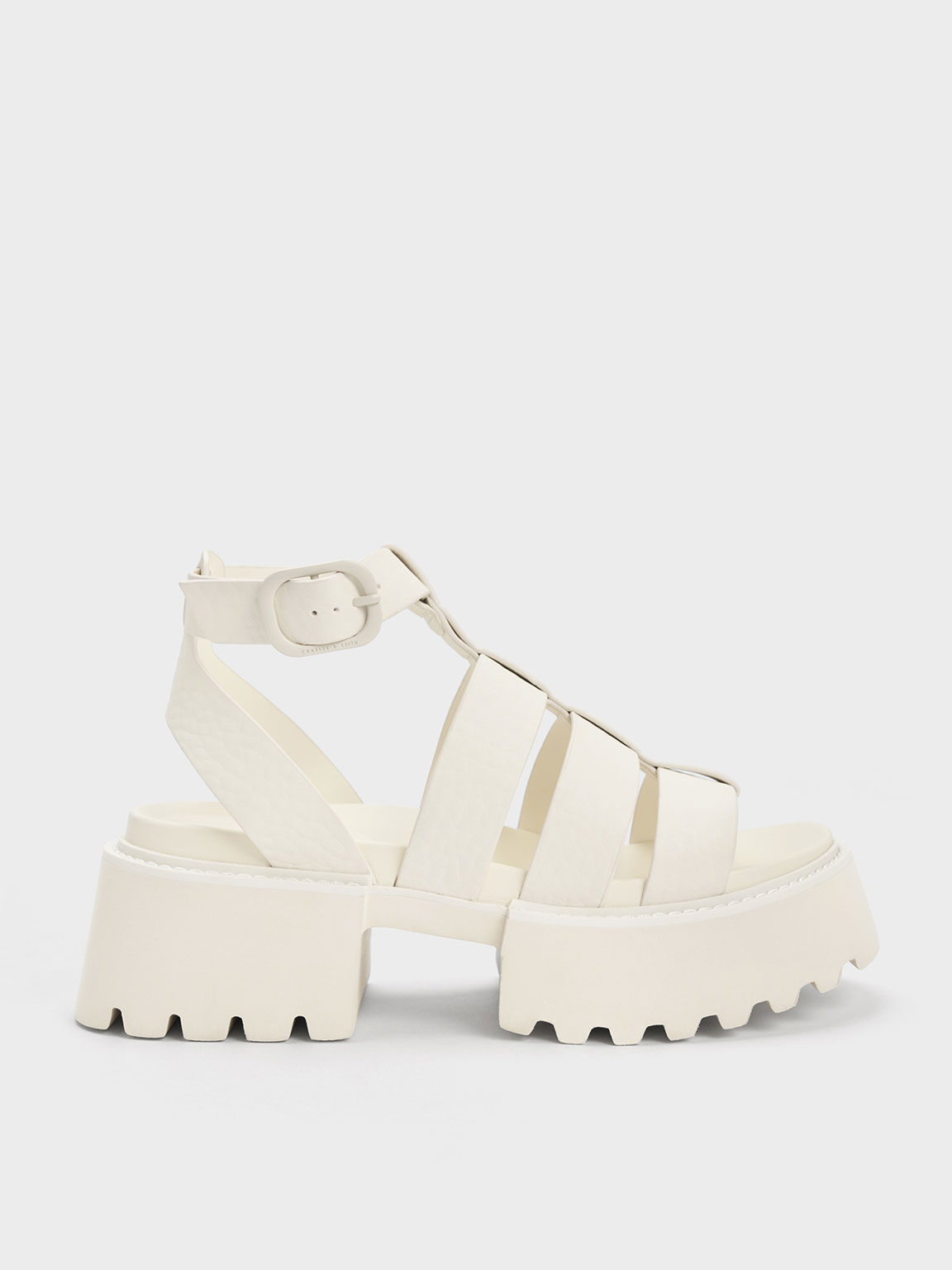 Nadine Gladiator Platform Sandals Chalk
