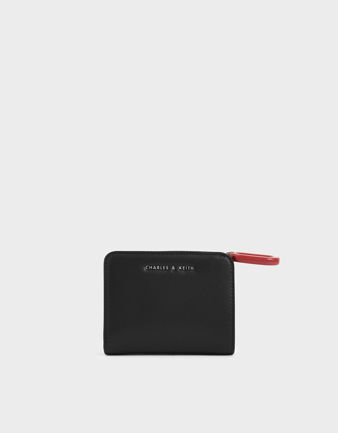 Black Mini Top Zip Small Wallet - CHARLES & KEITH PH