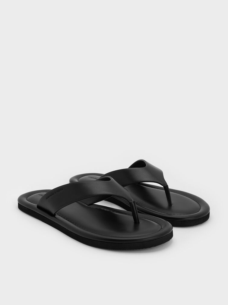 Trinah Thong Sandals, Black, hi-res