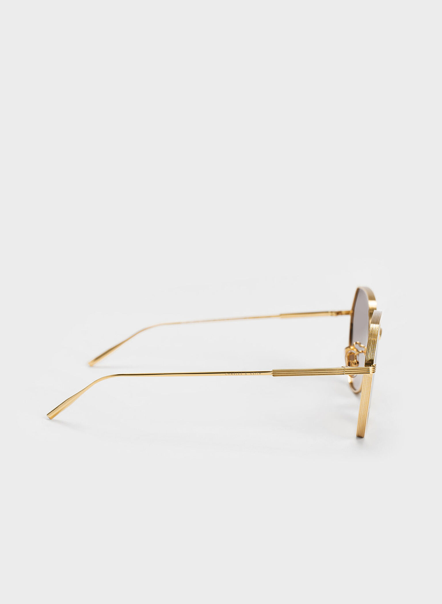 Gafas de sol geométricas tintadas, Crema, hi-res