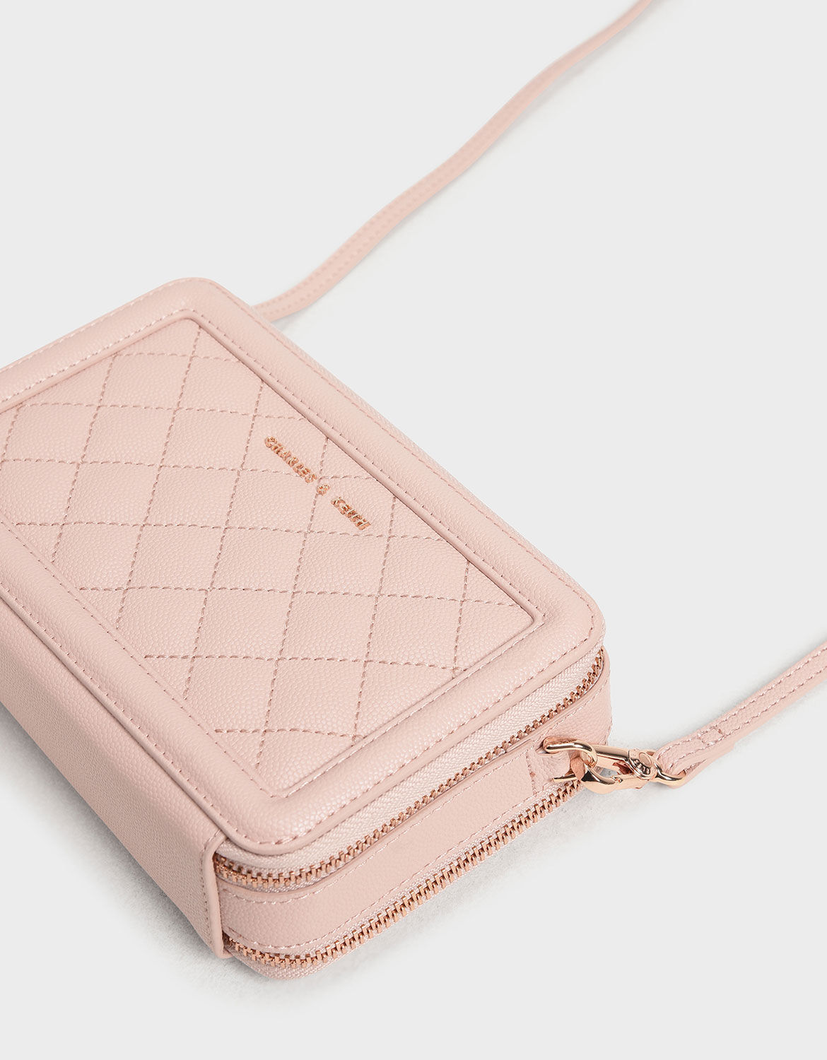 charles and keith wallet pink