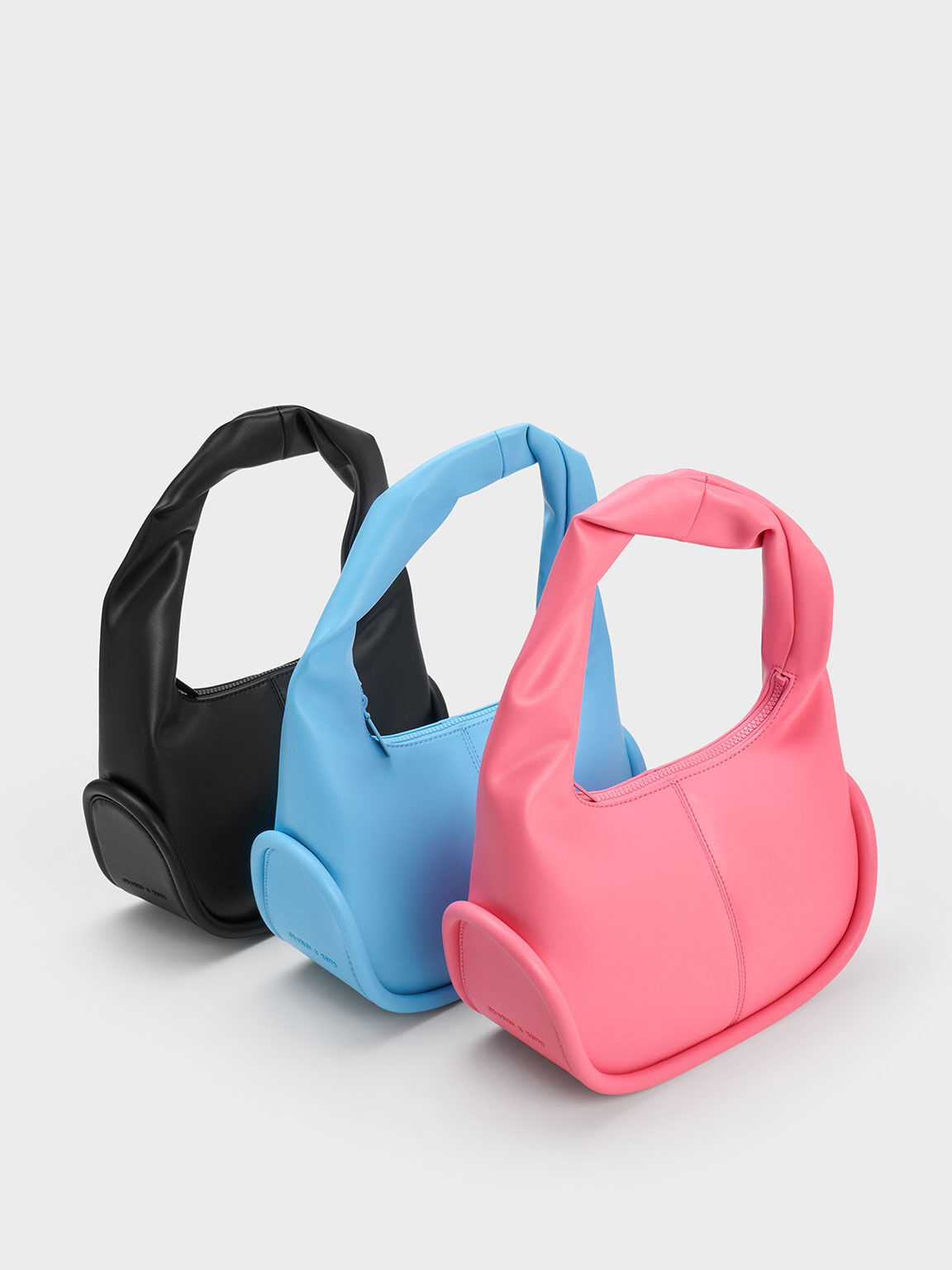 Bolso Hobo de Asa Torcida, Rosa, hi-res