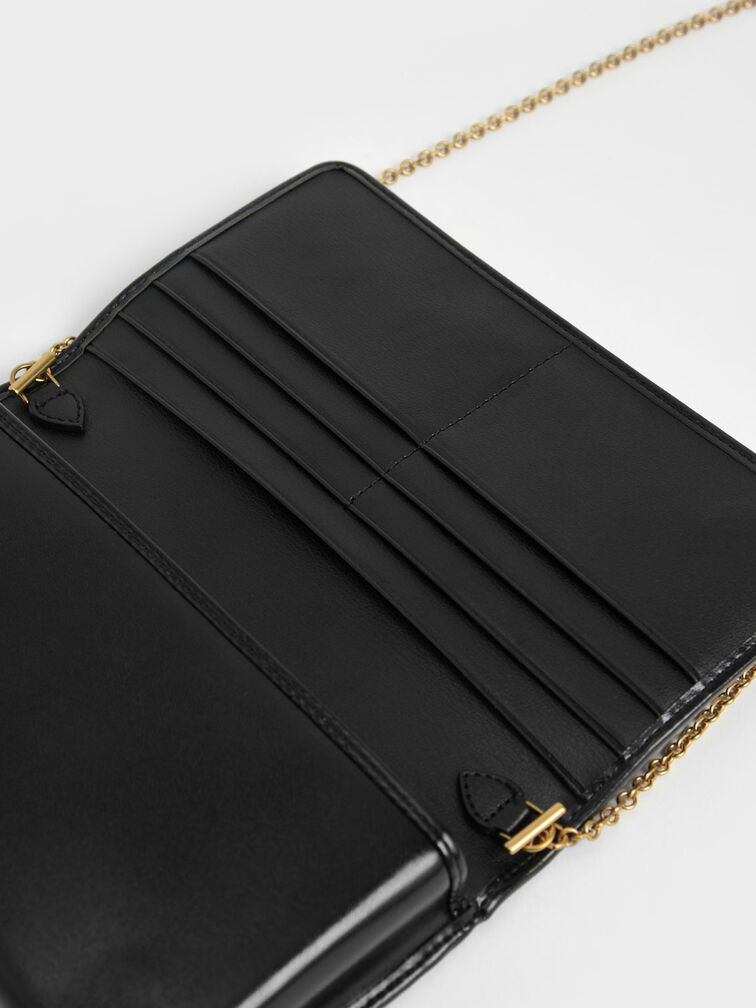 Black Zip-Around Long Wallet - CHARLES & KEITH International