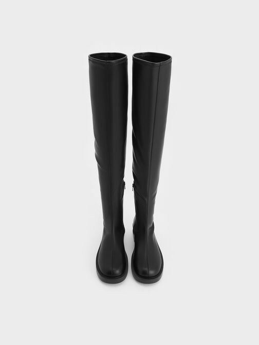 Jett Thigh-High Boots, Black, hi-res