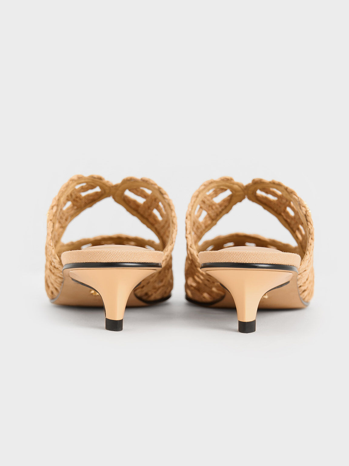 Beige kitten heel sandals shop
