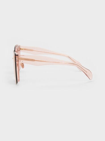 & Acetate Butterfly Pink KEITH Recycled CHARLES Sunglasses - US Geometric