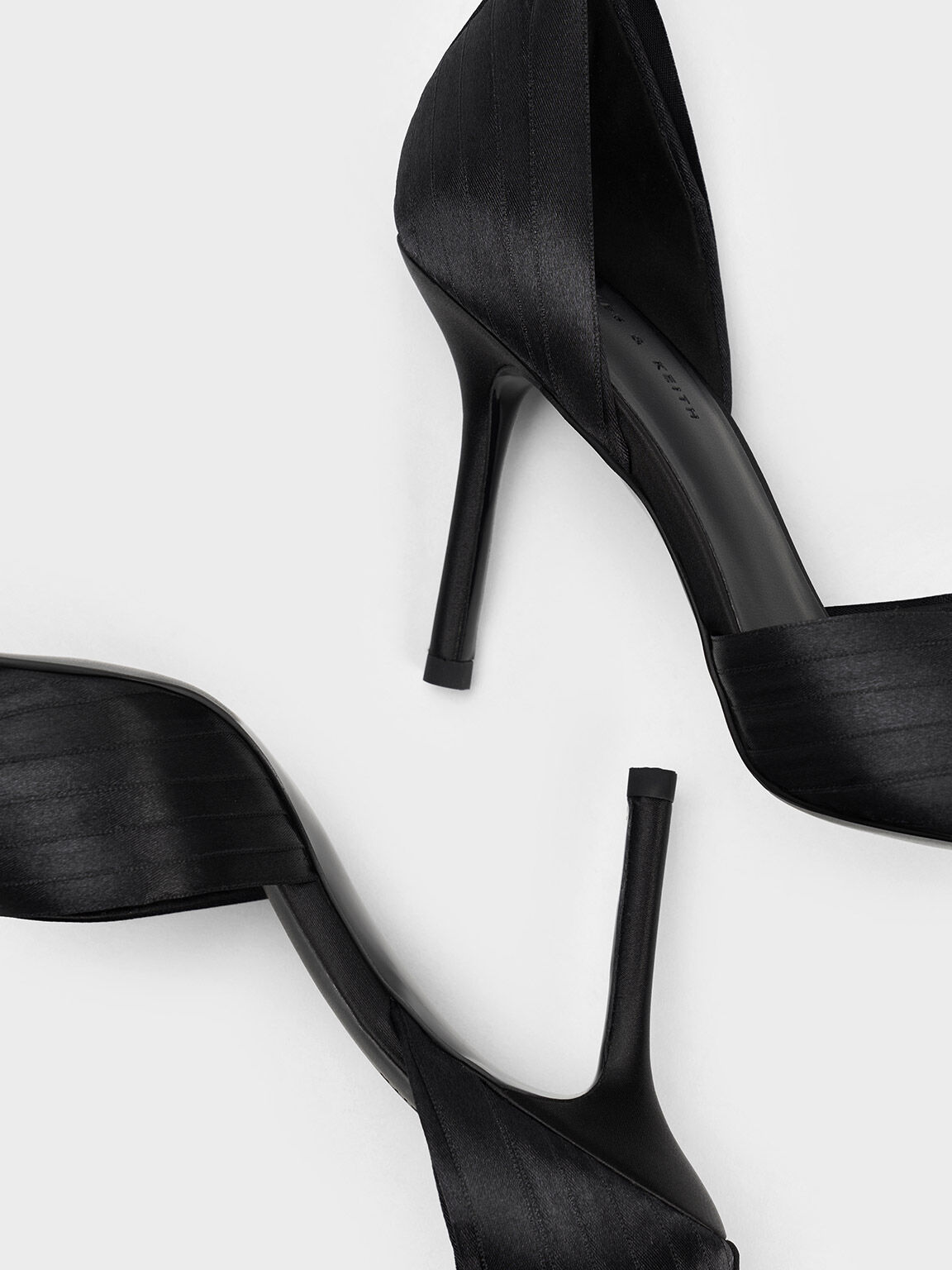 Tie-Around D'Orsay Pumps, Black, hi-res