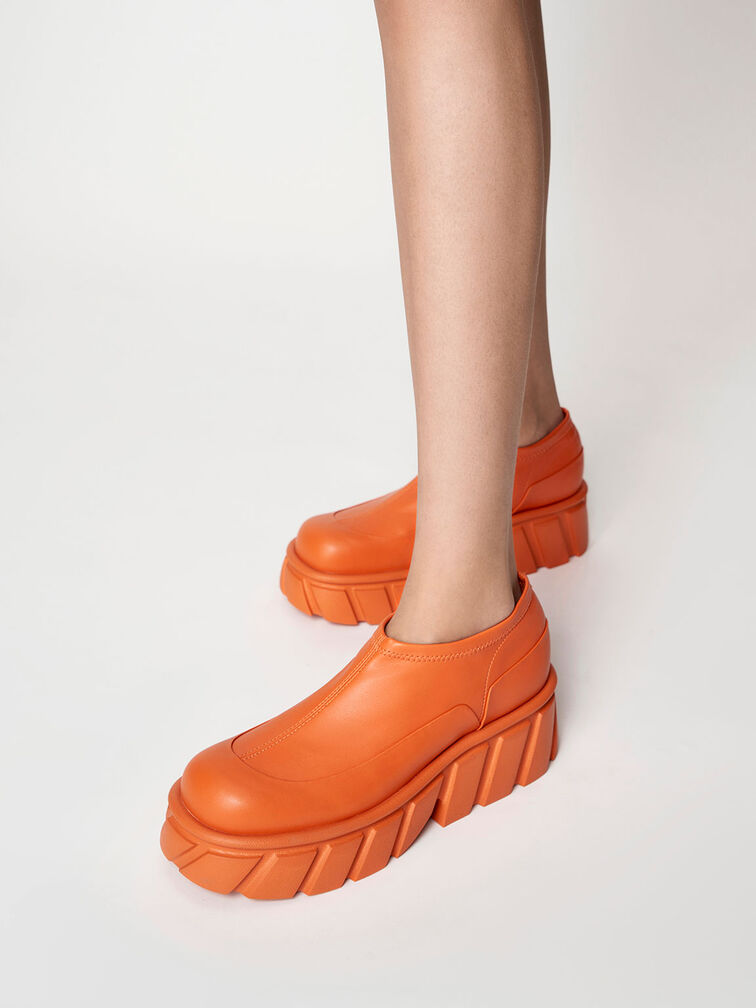 Aberdeen 厚底休閒鞋, 橘色, hi-res