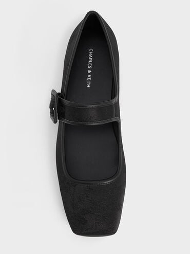 Clementine 方釦瑪莉珍鞋, 黑色特別款, hi-res