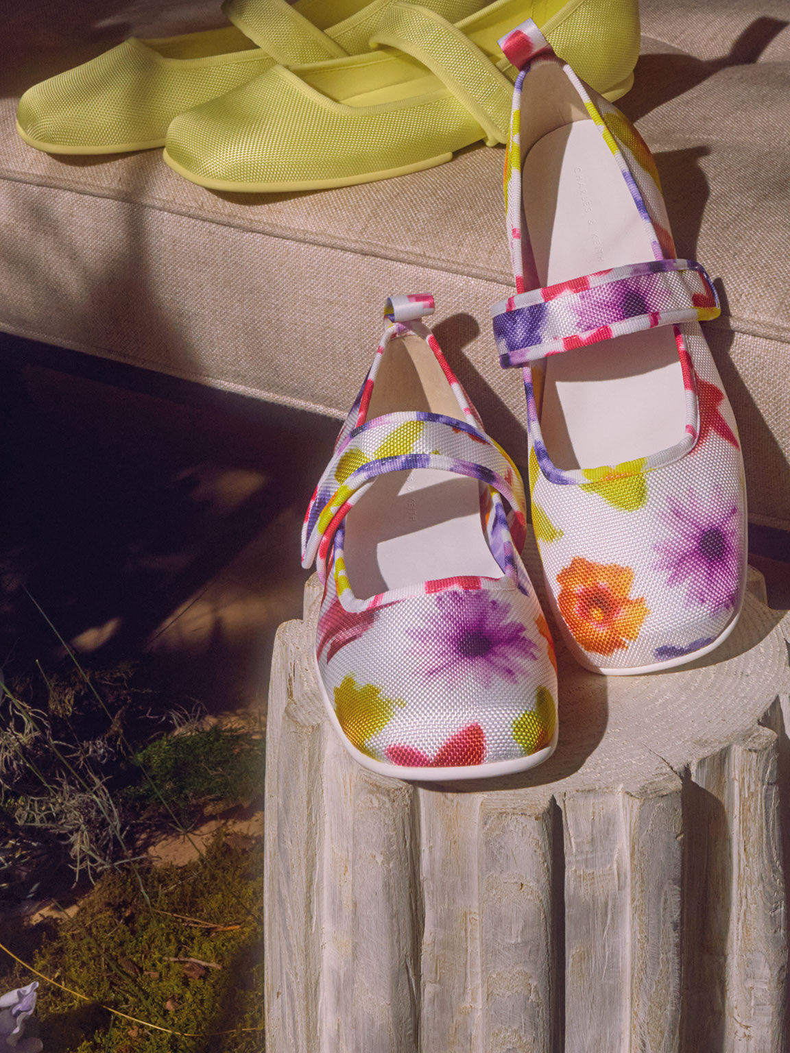 Nori Recycled Polyester Printed Mary Jane Flats, Multi, hi-res
