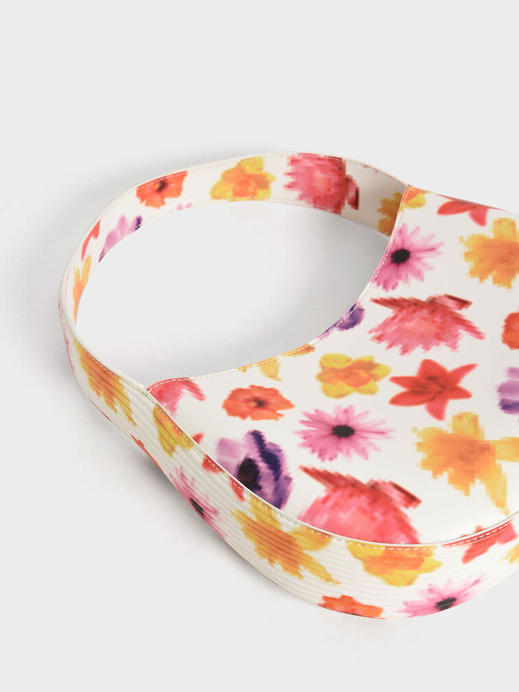 Coda Floral-Print Top Handle Hobo Bag, Multi, hi-res