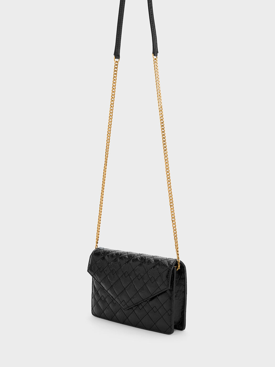 Quilted clutch charles and keith on sale