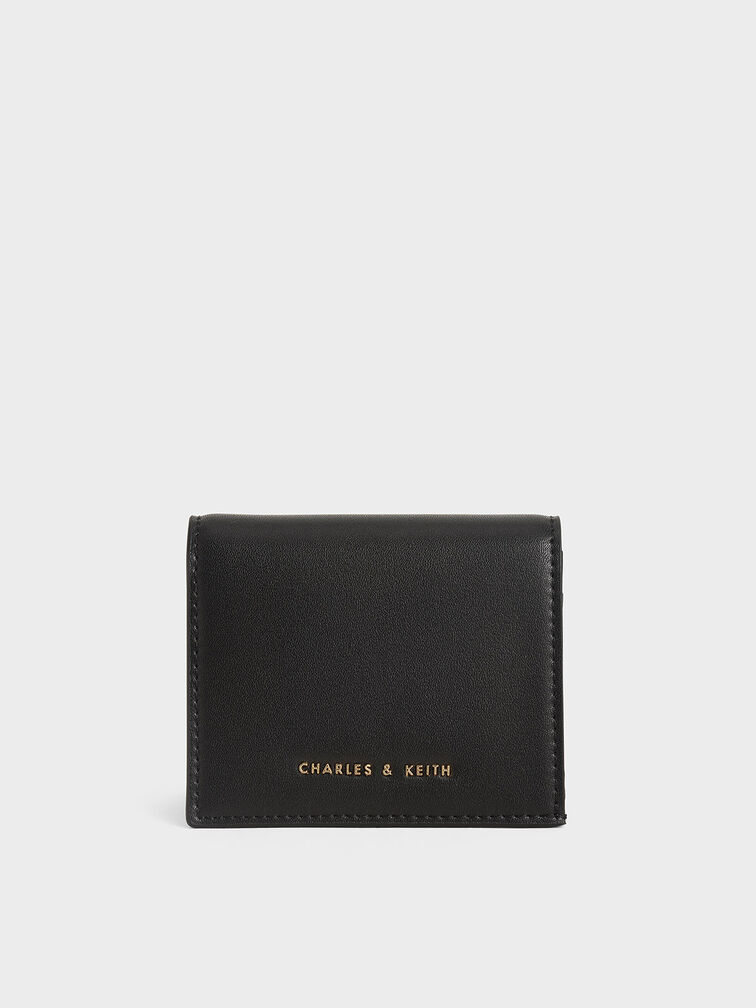 Zip Around Short Wallet - Black