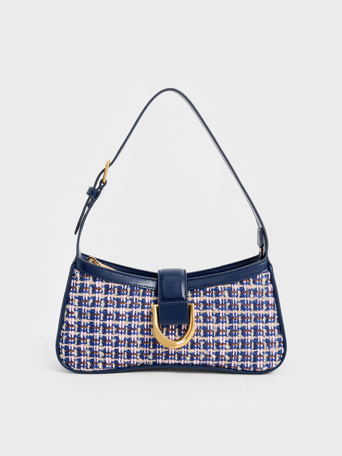 Charles and keith navy blue bag on sale